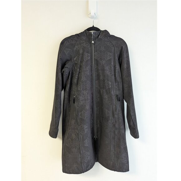 Lululemon Black Apres Yoga Dance in Snow Midi Fleece Lined Jacket - Picture 1 of 9